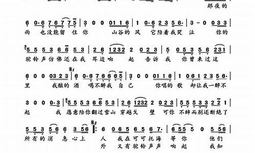 可可托海的牧羊人歌谱歌词完整版_可可托海的牧羊人歌词及歌谱